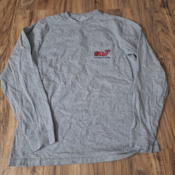 Vineyard Vines Mens Long Sleeve Gray tshirt Small - Picture 1 of 5